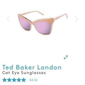 Ted Baker Cat Eye Sunglasses in rose/peach.